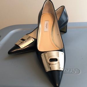 Coach patent leather heels 7 1/2 BEAUTIFUL!